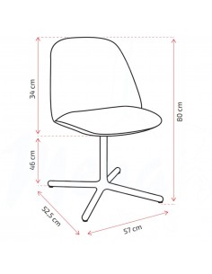 SILLA GIA ESTRELLA BEIGE GRAY 2