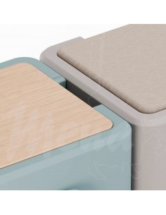 ASIENTO MODULAR PIE WARM GRAY 2