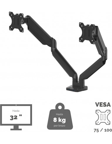 BRAZO MONITOR DOBLE FELLOWES PLATINUM...