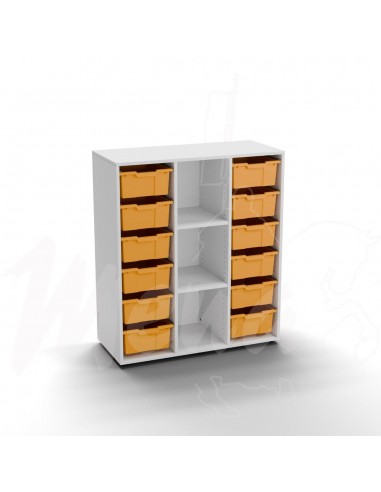 ARMARIO BLAIR CON 12 CUBETAS OCRE