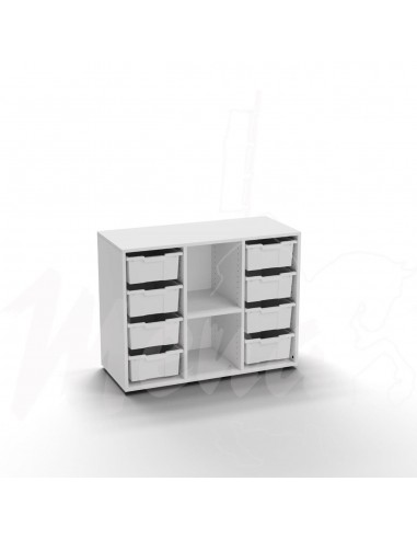 ARMARIO LUCY CON 8 CUBETAS BLANCAS