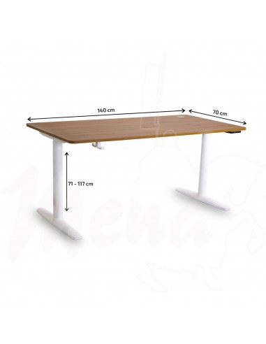 MESA ELEVABLE TONA 140 x 70 Roble-Blanca