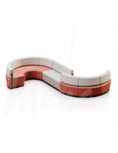 SOFA CURVED KALIN TERRACOTA BLOOM