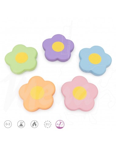 COJUNTO 5 COJINES DE FLOR 35 x 5 cm.