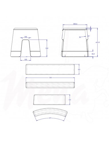 TABURETE POP TERRACOTA BLOOM