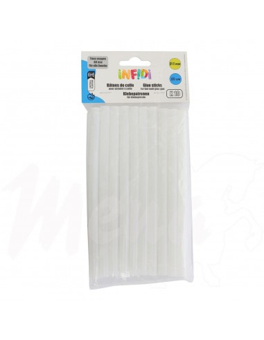 COLA BARRA SILICONA 11 mm 10 uds