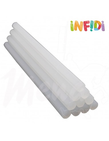 COLA BARRA SILICONA 11 mm 10 uds