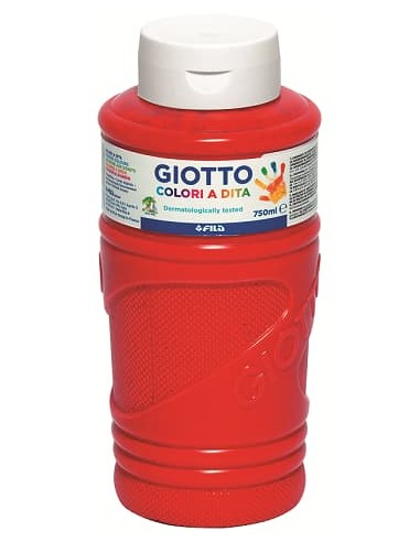 PINTURA DEDOS GIOTTO BE-BE ROJO 750 ml.
