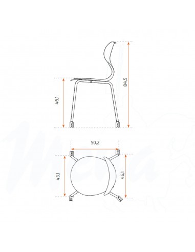 SILLA MIA CASTORS TALLA 6 OCRE...