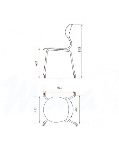 SILLA MIA CASTORS TALLA 5 TERRACOTA...