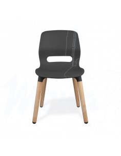 SILLA JUN WOOD GRAPHITE BLACK