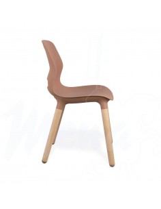 SILLA JUN WOOD LIGHT TERRACOTA 2