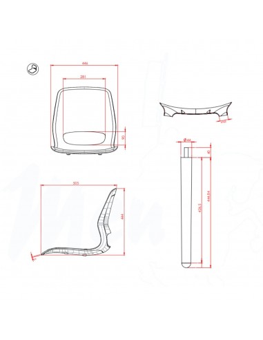 SILLA JUN WOOD LIGHT TERRACOTA