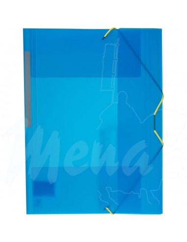 CARPETA DE GOMAS PP Fº AZUL