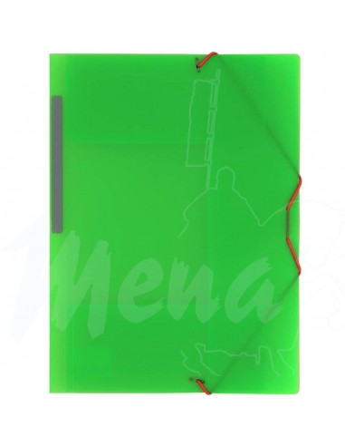 CARPETA DE GOMAS PP Fº VERDE
