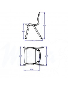 SILLA INA TALLA 6 AZUL CELESTE 2