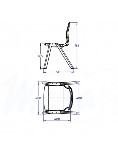 SILLA INA TALLA 5 AZUL CELESTE 2