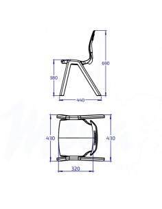 SILLA INA TALLA 4 AZUL CELESTE 2