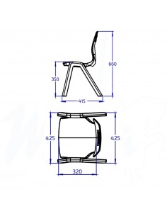 SILLA INA TALLA 3 AZUL CELESTE 2