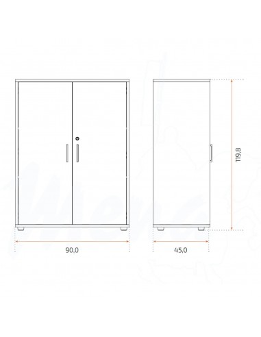 ARMARIO EMMY ARCE CLARO PUERTAS AZUL...