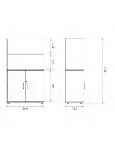ARMARIO FLORA PUERTAS BLANCO 2