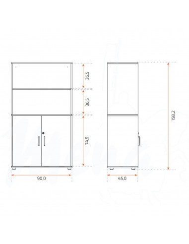 ARMARIO FLORA PUERTAS BLANCO