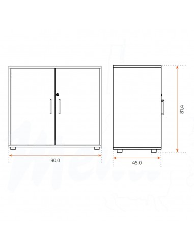 ARMARIO ADA ARCE CLARO PUERTAS BLANCAS