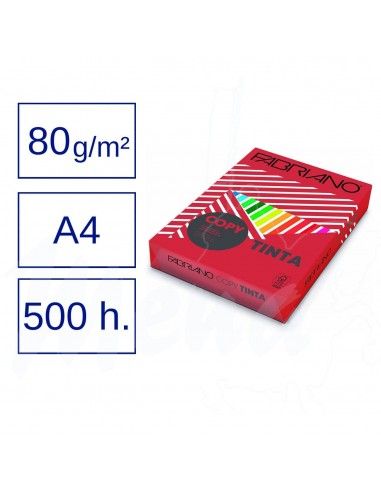 PAPEL A4 80 g 500 h. ROJO