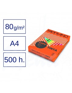 PAPEL A4 80 g 500 h. NARANJA