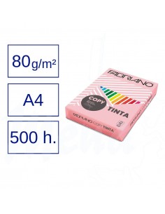 PAPEL A4 80 g 500 h. ROSA...