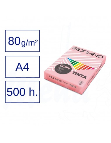 PAPEL A4 80 g 500 h. ROSA CLARO CIPRIA