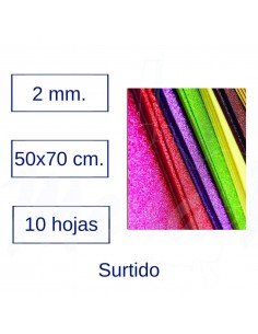 GOMA EVA PURPURINA 50x70 cm...