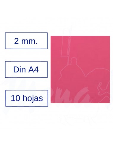 GOMA EVA A4 ROSA 10 hojas