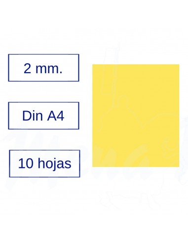 GOMA EVA A4 AMARILLA 10 hojas