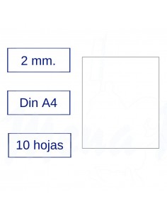 GOMA EVA A4 BLANCA 10 hojas