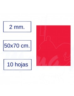 GOMA EVA 50x70 cm ROJA 10...