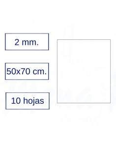 GOMA EVA 50x70 cm BLANCA 10...