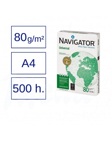 PAPEL NAVIGATOR UNIVERSAL A4 80 g 500...