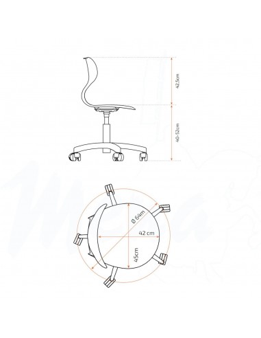 SILLA MIA BIG LIFT TERRACOTA