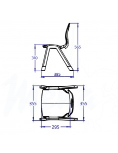 SILLA INA TALLA 2 WARM GREY 2