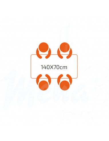 MESA ABATIBLE ALUFLOOP 140 x 70 cm....