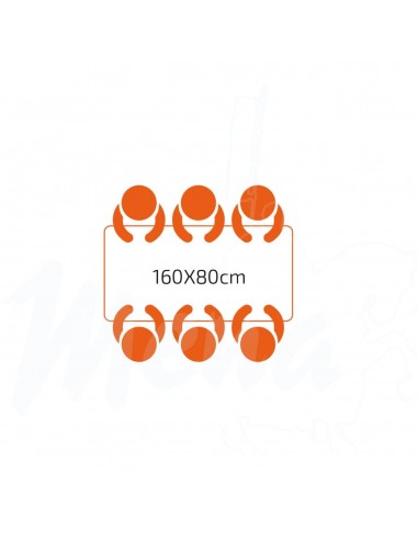 MESA ABATIBLE ALUFLOOP 160 x 80 cm....