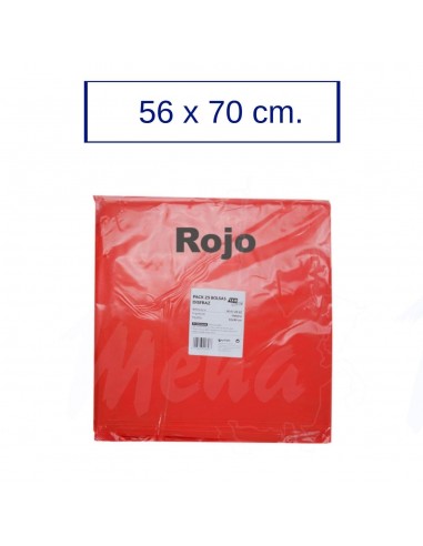 BOLSA DISFRACES 56x70 cm. ROJO 25 Uds.