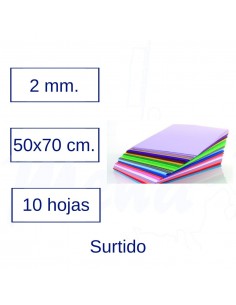 GOMA EVA 50x70 cm SURTIDOS...