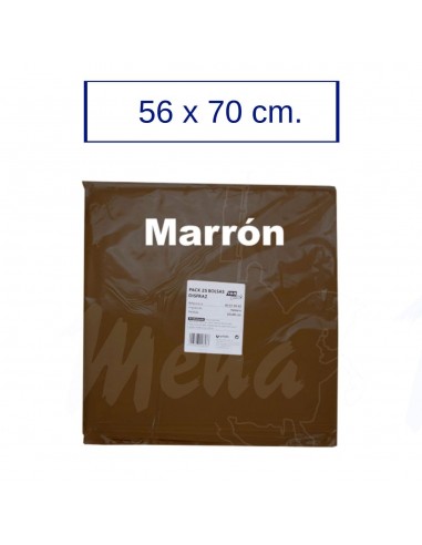 BOLSA DISFRACES 56x70 cm. MARRÓN 25 Uds.