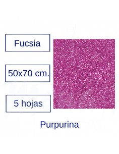 GOMA EVA PURPURINA 50x70 cm...