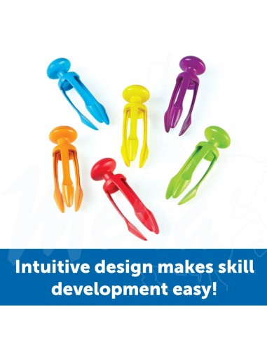 PINZAS AGARRE LEARNING RESOURCES 6 Ud.