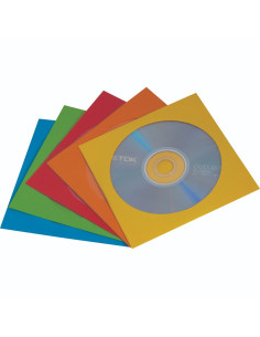 SOBRE CD PAPEL COLORES 50 Uds.