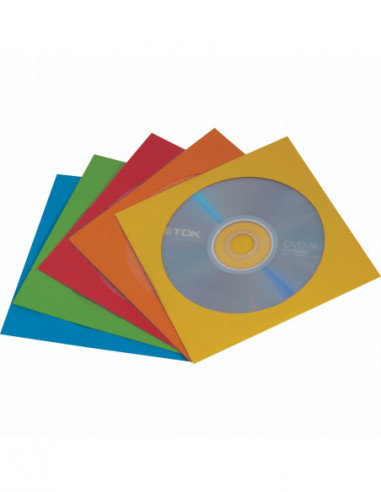 SOBRE CD PAPEL COLORES 50 Uds.