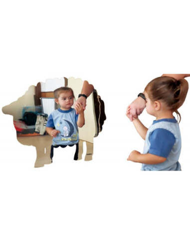 SET 4 ESPEJOS ANIMALES HENBEA